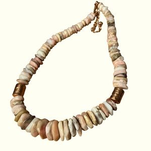 Gorgeous Natural Stone Necklace with Copper Accents